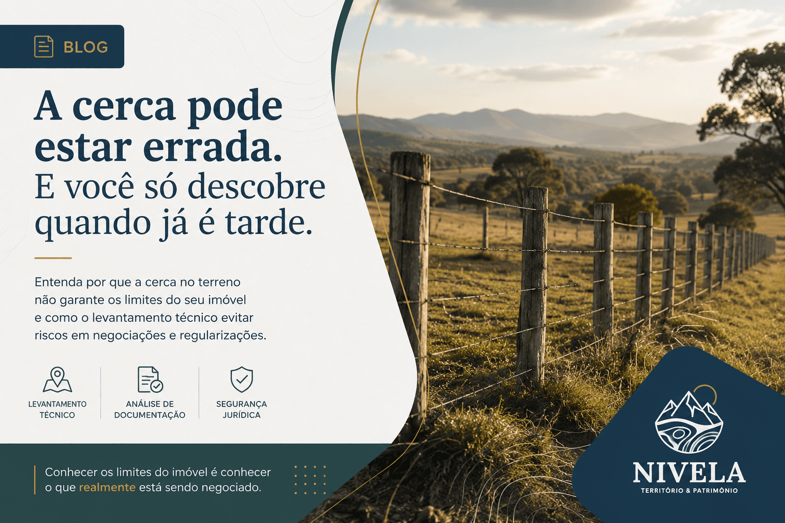 A cerca está no lugar certo? Como identificar os limites reais de um imóvel