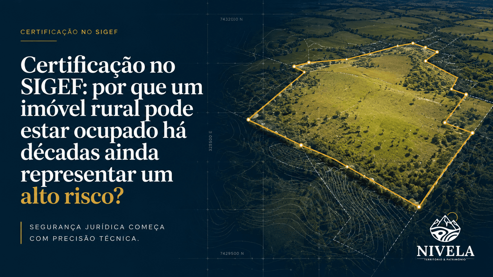 Certificação no SIGEF: por que um imóvel rural pode estar ocupado há décadas e ainda representar um alto risco?
