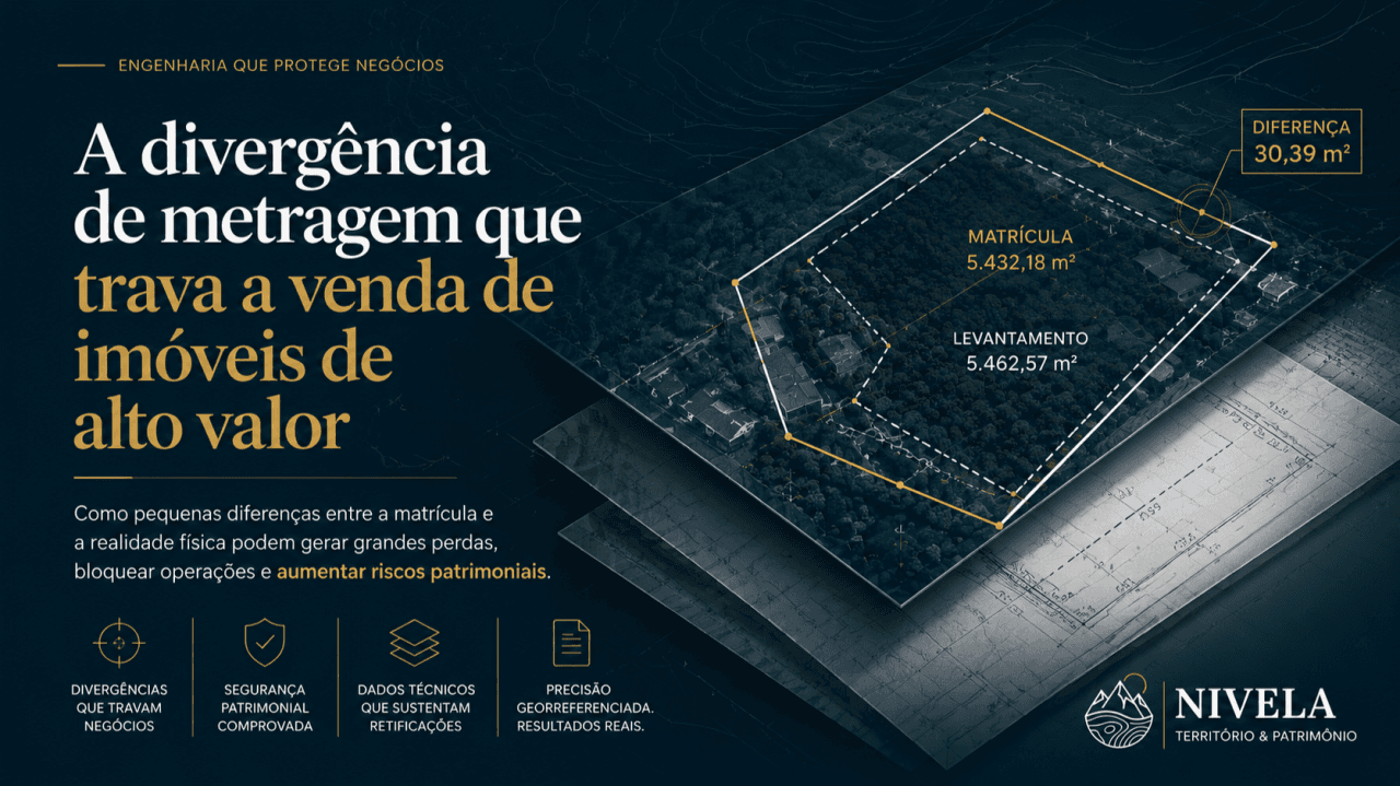 A divergência de metragem que trava a venda de imóveis de alto valor